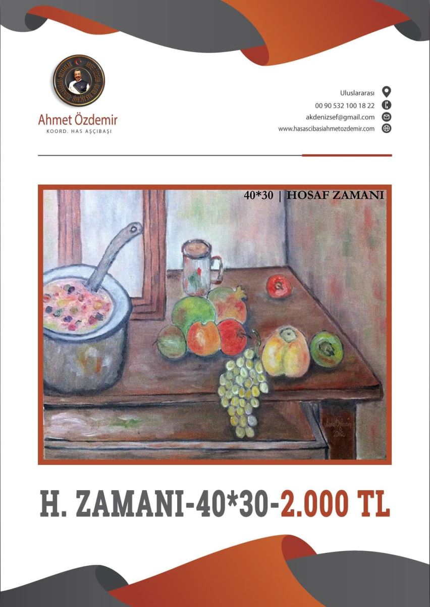 Painter, Chef Of Turkish Cuisine; My Paintings For Sale